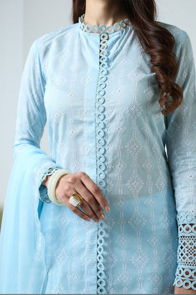 Bareeze eid collection  Lawn 3 piece suit  Organza duppata