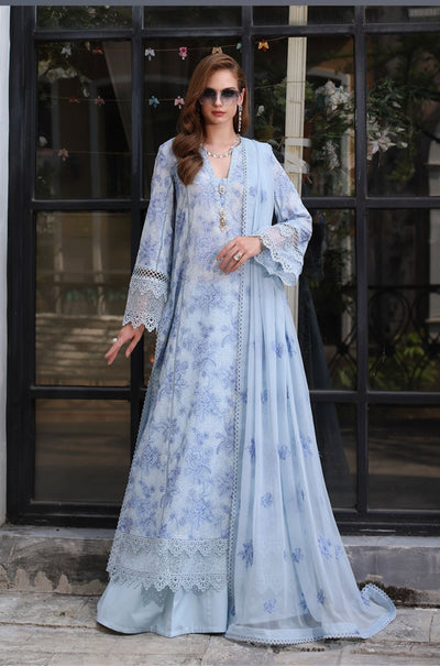 Bareeze eid collection  Lawn 3 piece suit  Organza duppata